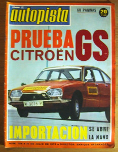 AUTOPISTA 1973 JULY - PRUEBA CITROEN GS